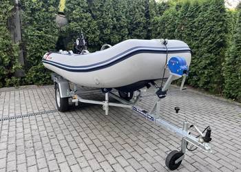 Ponton Honwave T35-AE + silnik Mercury F10E EFI 10 KM + Przyczepa Niewiadów