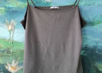 Marks Spencer koszulka na ramiączkach top bluzeczka letnia oliwkowa khaki t