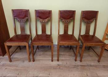 4 krzesła dębowe z 1907 roku