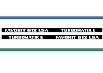 Naklejki Fendt Favorit 612 Turbomatik E komplet bardzo mocne nalepki