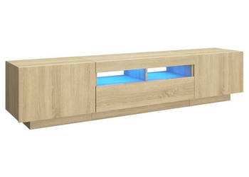 Szafka TV z oświetleniem LED kolor dąb sonoma 180x35x40 cm WM-3081900