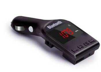 NOWY transmiter FM Bluetooth wyświetlacz LCD jack 3.5mm USB
