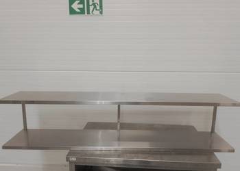 Półka nierdzewna 2-poziomowa 160x30