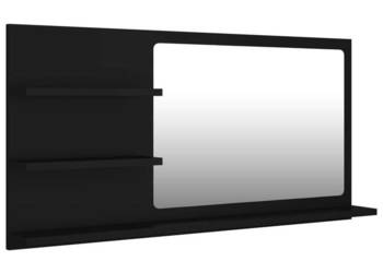 Lustro łazienkowe czarne 90x105x45 cm płyta wiórowa WM-805016