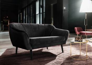 Sofa Scandi 2 Osobowa Czarna, Dostawa 0zł!