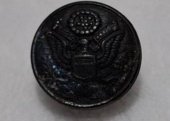 Guzik na stopce, guzik amerykański, Herb, orzeł, 18x8mm, nr.1 (Kolekcje)