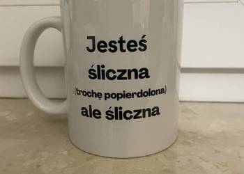 kubek kubeczek do picia 320 ml śmieszny zabawny nowy ceramiczny