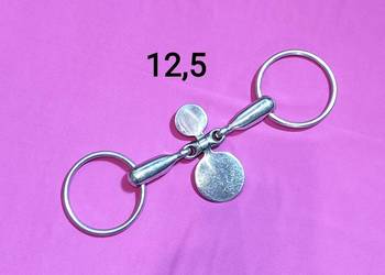 Wędzidło z łopatką 12,5 cm, kiełzno językowe pełne