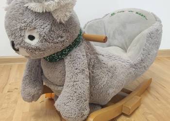 Pluszak panda miś misiu bujany na biegunach krzesełko fotelik
