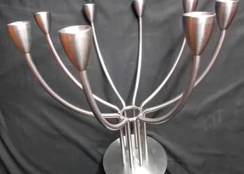 Świecznik - kandelabr Vintage, ośmioramienny. Marianne i Knut Hagberg.