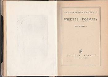(7246)  WIERSZE I POEMATY – STANISŁAW RYSZARD DOBROWOLSKI