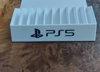 Stojak na gry PlayStation 5 - organizer PS5 (biało-czarny)