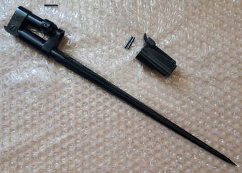 Bagnet składany Mosin wz.44 - kompetny wraz ze szczerbinką