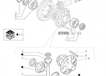 New Holland T6010 T6090 T6070 Mechanizm róźnicowy 47134168