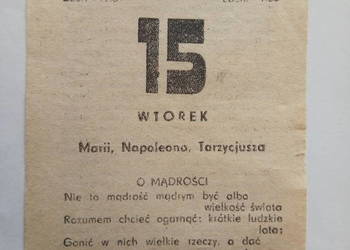 Kartka z kalendarza 15 sierpnia 1989r.