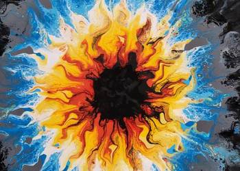 Obraz akrylowy ręcznie malowany