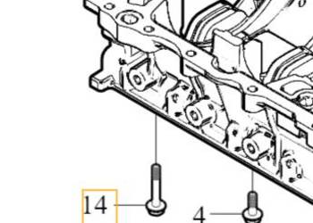 VOLVO oryginalna sruba bloku silnika M9x125 1.6D OE 32140050
