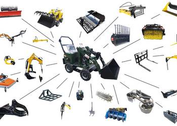 Nowa 2026 Mini Ładowarka Kołowa MS-L116 JSB MINI