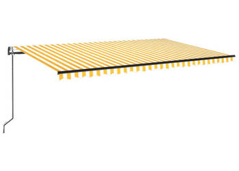 Automatycznie zwijana markiza LED i czujnik wiatru 500x300 cm WM-3069153