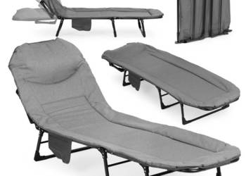 Łóżko polowe turystyczne 200x65 cm kanadyjka leżanka składana MultiGarden