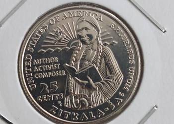 25 Centów USA 2024 r. Zitkala Sa men. "D" - UNC