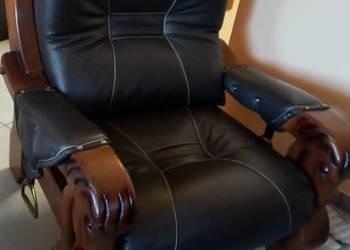 Komplet wypoczynkowy 3-2-1 że skóry