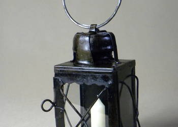 Niemiecka lampa świecowa Gerorga Mullera przełom XIX/XX wieku