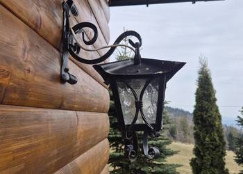 Kinkiet wiszący kuta lampa na taras lampa ogrodowa Kowalstwo