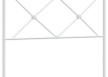 Metalowe wezgłowie białe 107 cm WM-376581