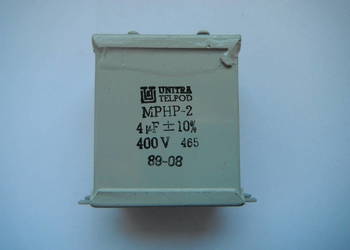 MPHP-2 4uF 400V kondensator papierowo olejowy Nowe