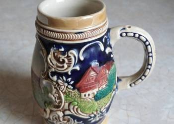 Mini niemiecki kufel ceramiczny.
