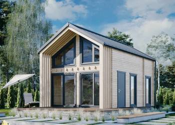 DREWNIANY DOMEK LETNISKOWY HORYZONT 65 + 21 M2