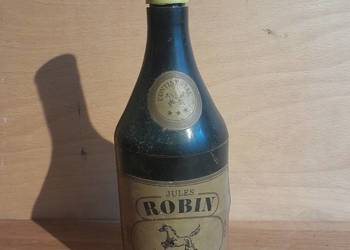 Stara papierośnica Robin butelka Cognac gadżet zabytek PRL