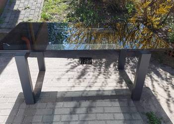 Stół szklany, rozsuwany