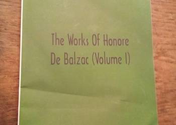 The works of Honore  de Balzac volume l. Po angielsku!