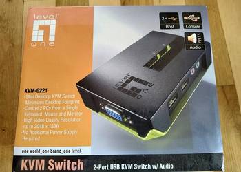 LevelOne KVM Switch przełącznik KVM-0221