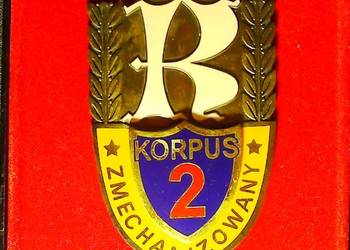Plakietka pamiątkowa 2. Korpusu Zmechanizowanego
