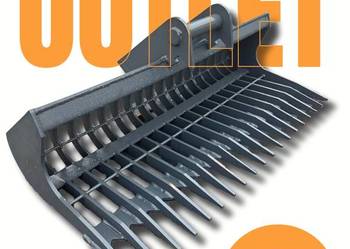 Łyżka skarpowa ażurowa, grabie 120cm 2,6-3,5t — Lehnhoff MS03 — OUTLET