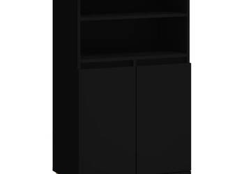 vidaXL Wysoka szafka, czarna, 60x36x110 cm(SKU:821221)