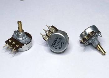 Potencjometr 47kA oś 4mm Unitra TELPOD _16mm