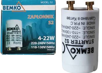 Starter do świetlówek, zapłonnik BEMKO S2, 4-22W - 25 szt.