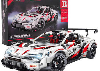 Klocki super car GT86 biały 2586 el otwierane drzwi maska