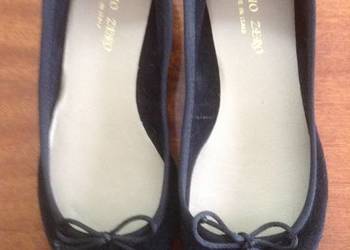 Włoskie balerinki damskie skóra,2 pary- rozm 37 i 38