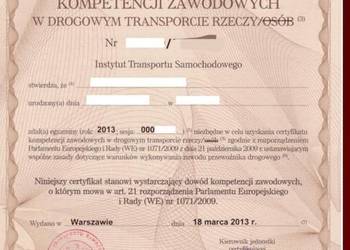 Poszukuję pracy jako zarządzający transportem posiadam certyfikaty