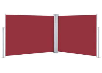 vidaXL Zwijana markiza boczna, czerwona, 140 x 1000 cm（SKU:48489）