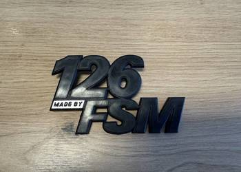 Emblemat znaczek logo 126 made by FSM Fiat 126 p ST