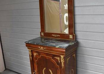 KOMODA SZAFA z lustrem empire barok +BRĄZ