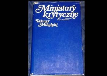 Miniatury krytyczne - Mikulski Tadeusz