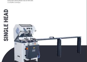 Piła do aluminium jednogłowicowa automat METEOR 500 + przenośnik prawy 3m