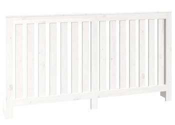 Osłona grzejnika biała 153x19x84 cm lite drewno sosnowe WM-822577